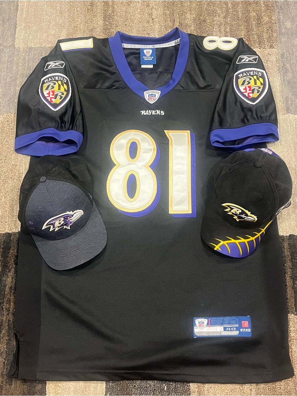 🐦‍⬛ NFL - BALTIMORE RAVENS - Jersey/Hat Bundle 🐦‍⬛